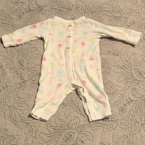 Carter's White Jellyfish Print Kids Footie
